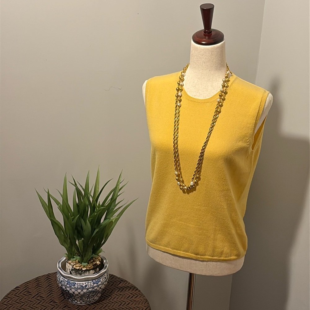 💛Prada 100% Italian Luxury Cashmere Sleeveless Vest Unisex US Medium EU 46💛